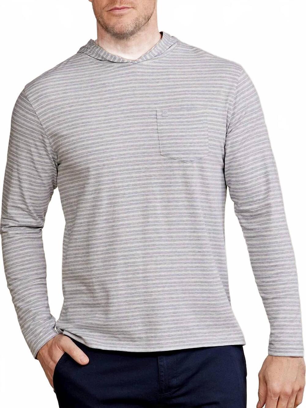 NEW TASC seaside pocket hoodie in perfect gray heather/marble heather